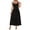 A-Black307, variant on Tie Strap Midi Dress for Women Sweetheart Neck A Line Flowy Wedding Guest Sundress