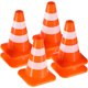 thumbnail image 1 of 14 mini conos de tráfico, señales de aparcamiento de plástico, juguete ideal para fiestas infantiles con temática de construcción. Color naranja., 1 of 8