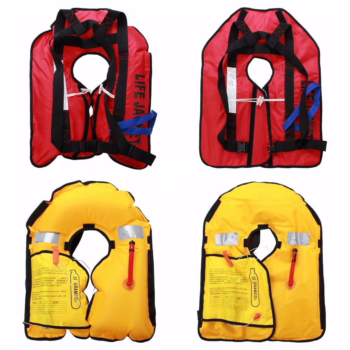 Adult Automatic Inflatable Life Jacket Vest Lifevest 150N PFD Swim Boat