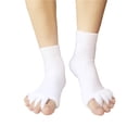 thumbnail image 2 of Minnieouse Calcetines de algodón para pedicura, amigables con la piel, todo incluido, masaje de cinco dedos, calcetines para los dedos del pie, a Cuidado de los pies Armada, 2 of 6