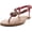 Pink, variant on RCK BELLA ATIOA-43 Women's Casual Rhinestone Stud Sling Back Strap Flat Sandals