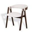 thumbnail image 2 of CONSDAN Dining Chairs Set of 2, Solid Wood Frame, Sturdy Construction, Ergonomic Design, Plush Faux Sherpa Cushions, Faux Leather Covered Back, 2 of 6