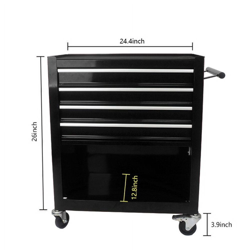ARTMAN 4 Drawers Rolling Tool Cart With Wheels,Metal Tool Chest Garage Storage Cabinet,Removable Toolbox Organizer for Workshop, Garage