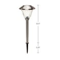 thumbnail image 6 of Energizer 10Pack Solar LED Pathway Lights Outdoor-Stainless Steel, 6 of 15