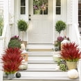 thumbnail image 3 of 6Pcs Artificial Grass Fake Plants 17.3in 16 Leaves Outdoor Fake Grass UV Resistant Greenery Plastic Plants for Home Window Garden Office Patio Hanging Planter Pathway Front Porch Decor, 3 of 5