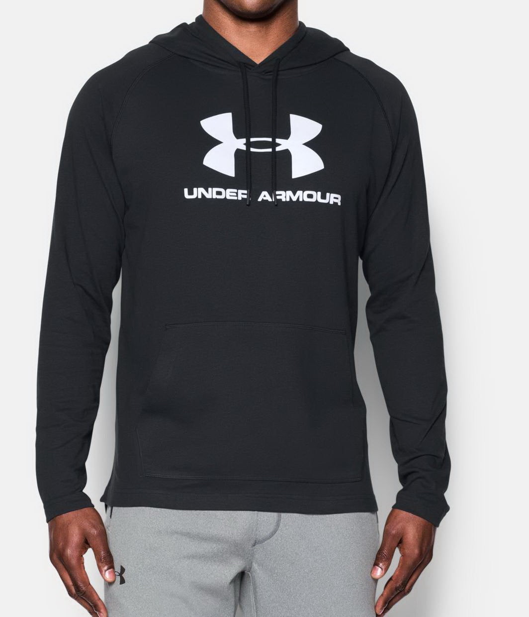 Under Armour Sportstyle Jersey Hoodie Mens 1293958-001 - Walmart.com