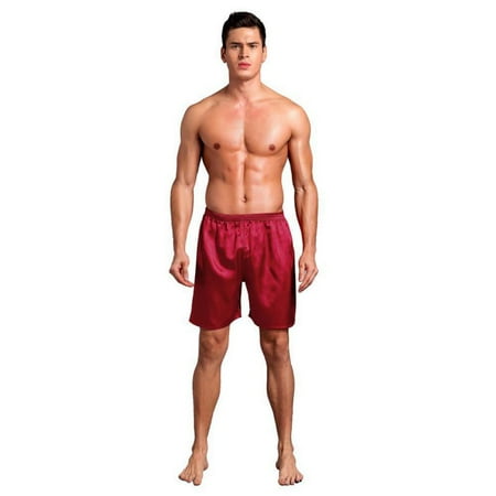 

Men Satin Boxers Shorts Underwear Pajama Pants