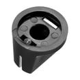 thumbnail image 3 of Perillas de control de efecto de guitarra de 5 piezas con agujero de eje de 6.4 mm, perillas de control con tornillo de fijación, negras, 3 of 3