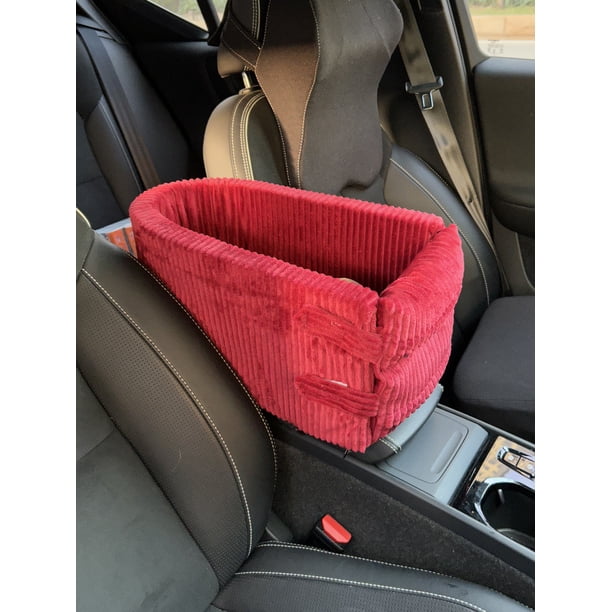 1pc Pet Car Seat For Small Pets With Middle Armrest And Seat Belt, Suitable For Cars, Trucks, And Suvs, Portable Dog Car Carrier With Thick Padding Fo