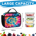thumbnail image 6 of Herdesigns Tie Dye Backpack with Lunch Box Colorful Swirls Lightweight Large Travel Work Laptop Backpacks Set Casual Daypacks, 6 of 8