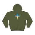 thumbnail image 3 of Blue/Yellow Cross Hoodie, 3 of 9