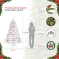 thumbnail image 5 of Pre-Lit 6.5' White Northern Fir Artificial Christmas Tree with 400 Lights, White, 5 of 6