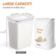 thumbnail image 4 of Lifewit Conteneurs de Stockage Alimentaire Extra Larges 220oz 4 Pcs avec Couvercles Hermétiques pour Farine, Sucre, Riz, 4 of 7