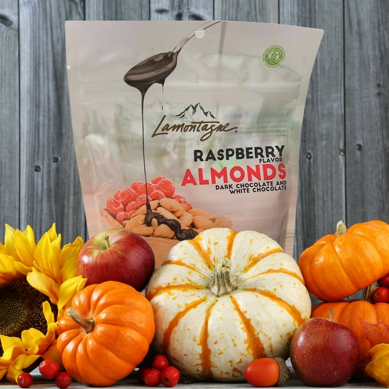 Lamontagne Dark and White Chocolate Raspberry Almonds 6 Oz, 3 Pack
