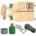 thumbnail image 4 of KAKOWELY 1 juego de kit de explorador para niños, chaleco, sombrero, pala, tetera, brújula, kit de cosplay para niños., 4 of 5