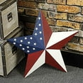 thumbnail image 2 of Patriotic Metal Barn Star Outdoor Indoor Hanging Wall Decor Star Ornaments 12inch, 2 of 5
