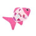 thumbnail image 2 of 3 piezas de peluche con lentejuelas decorativas resistentes a las mordeduras, pez de imitación, juguete educativo para gatos, mascotas, gatitos y gatos (rosa), 2 of 6