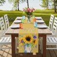 thumbnail image 4 of Table Runners 90 Inches Long Dress Scarves, Sunflower Farmhouse Coffee/Dining/Kitchen Table Runner for Living Room, Yellow Flowers Summer Botanical Farmhouse 13x90 Inch, 4 of 9