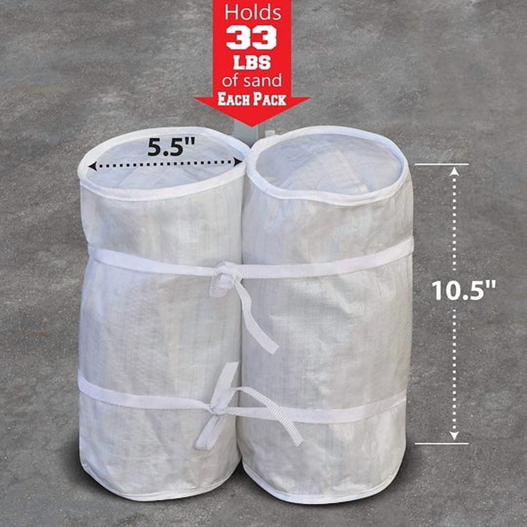 SOLAXO Sand Bags Weights Sandbags for Canopy Tent, Leg Weight Bags for Pop up Canopy Tent, White, 4 Pack
