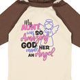 thumbnail image 4 of Inktastic My Aunt was so Amazing God Made her an Angel Girls Long Sleeve Baby Bodysuit, 4 of 5