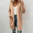 thumbnail image 5 of Tejiojio Jackets Clearance Fashion Women Casual Pockets Long Sleeve Casual Solid Coat Cardigan Blouse, 5 of 5