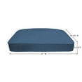 thumbnail image 3 of Honeycomb Outdoor Textured Solid Pacific Blue Rounded Seat Pad (2-Pack), 3 of 6