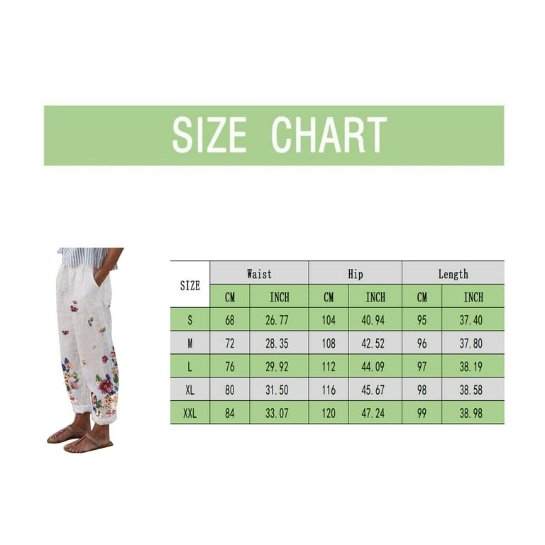 HSMQHJWE Polyester Pants Women Women'S Casual Pants Size 16 Women Pants  Print With Pockets Long Loose Pants Cotton Casual High Straight Waist  Casual