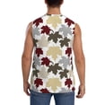 thumbnail image 4 of Salouo maple leaves Pattern Men's Sleeveless T Shirts,Men's Regular-Fit Tank Top Sports Shirt for Men Sleeveless Tank Shirt -XX-Large, 4 of 6