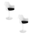 thumbnail image 1 of Heavenly Collection Tulip Dining Armchair Black SET OF 2, 1 of 6