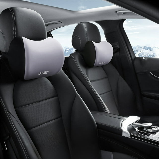 Meitianfacai Appuie-Tête de Voiture Mémoire Coussin de Cou pour Siège Auto Universel Oreiller Doux et Confortable pour le Cou Coussin de Dos