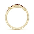 thumbnail image 2 of ANGARA Natural Encrusted Ruby Infinity Love Knot Ring in 14K Yellow Gold for Women (Size-1.3mm) | July Birthstone, Birthday, Anniversary, Jewelry Gift for Women | Natural Ruby Ring, 2 of 9