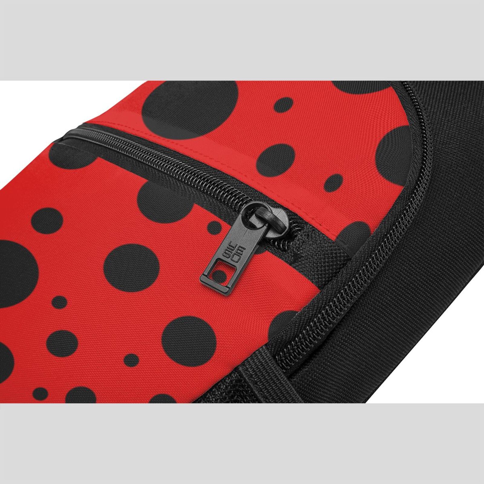 Xecao's Ladybug Pattern Print Sling Bag: A Versatile Chest, Shoulder, and Crossbody Backpack for Casual Days Out, Perfect for Both Men and Women