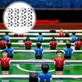 thumbnail image 2 of Mini balones de fútbol de 28mm/1,1 pulgadas, fútbol de mesa clásico, balones de fútbol de mesa de gran elasticidad, blanco y negro, 12 Uds. Inevent OD006728-00, 2 of 7