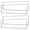 White-4 Set-4FT x 1FT, variant on 2x2ft Surface Mount Kit 2 Set Aluminium Mounting Bracket 2' By Ceiling Frame For 24"x24" Led Flat Panel Light Drop Troffer Fixtures (pack Of 2)
