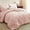 Blush Pink, variant on Queen Comforter Set Lavender, 7 Pieces Pintuck Bed in A Bag, Premium Light Purple Comforter Queen Size, Pinch Pleat Bedding Sets with Comforter, Sheets, Pillowcases & Shams