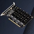 thumbnail image 2 of PH44 NVMe 4-Disk Array Card PCI-E Raid Card Signal Splitting Expansion Card NVMe Raid PCIe 4.0 3.0 X16 Split Cards, 2 of 8