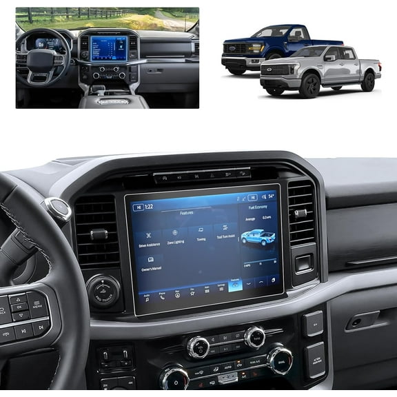 F150 Matte Screen Protector for 2021-2025 Ford F-150 Lightning/F150 SYNC 4 12-Inch F-150 Pickup Truck Accessories 9H Anti-Fingerprint & Glare Tempered Glass Protective Film
