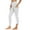 White, variant on ZyeKqe Fleece Lined Leggings with Pockets for Women High Waisted Yoga Pants Stretchy Ankle Length Workout Tights