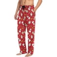 thumbnail image 5 of HPINK-T Men's Flannel Pajama Pants Christmas Gnome Snowflakes Sleep Lounge PJ Bottoms Sweatpants S, 5 of 7