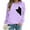Light Purple, variant on Sweatshirt for Women Trendy Pullover Long Sleeve Crewneck With Cute Cat Print Womens Tops,Blue,L