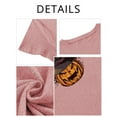 thumbnail image 4 of XCHQRTI Pumpkin Shirt for Women Vintage Halloween Tshirt Graphic Shirts Funny Retro Short Sleeve Tops, 4 of 8