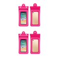 thumbnail image 1 of Toystoory PVC Phone Waterproof Bag 3-layer Sealed Pool Replacement Park Water Outdoor Accessories Seaside Pouch Swimming rojo 2piezas, 1 of 6