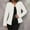 White, variant on Women's Formal Blazers Casual Open Front Fall Trendy Cropped Jacket Cardigan Outwear