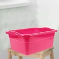 thumbnail image 4 of Dish Tubs Rectangular Wash Basin Hand Plastic Kitchen Storage Bathroom Sink Spa, 4 of 6