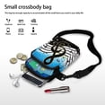 thumbnail image 7 of HELLHERO Blue Gradient Treble Clef Small Crossbody Purse with Adjustable Strap Women for Outdoor Travel 4.33"x1.97"x7.09", 7 of 7