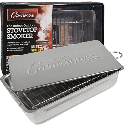 Indoor Outdoor Stovetop Smoker Heavy Duty Stainless Steel 11 Smoker