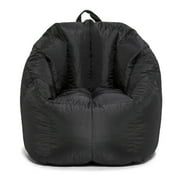 Big Joe Joey Bean Bag Chair for Kids/Teens, 2.5 ft Smartmax Lounge Chair, Easy-Clean & Lightweight, Black