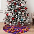 thumbnail image 5 of Sikiie Skull 30-48 inches {designName} Print Christmas Tree Skirt Snowman Xmas Tree Skirt with Edge Christmas Decorations for Holiday Party48", 5 of 7