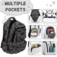 thumbnail image 6 of HUISEFOR Black Bat Bow Backpack for School Kids 17 Inch Large Capacity Backpack with Adjustable Shoulder Strap, Lightweight College Students Backpacks Comfortable Laptop Bags Age 6-18, 6 of 7