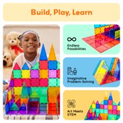 PicassoTiles Large Magnetic Tiles Building Blocks for Kids - 12PCS STEM Construction Educational Toy